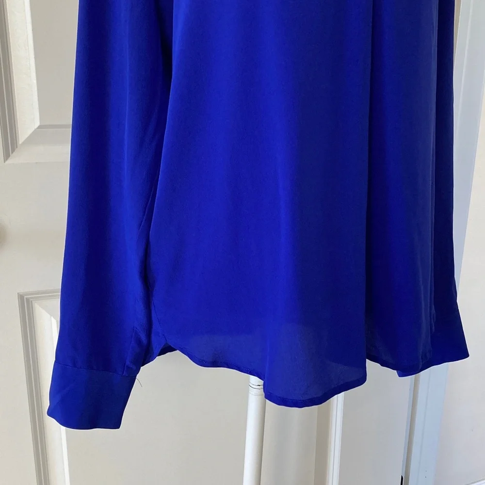 J. Crew 10 Blue Women's Top Long Sleeves